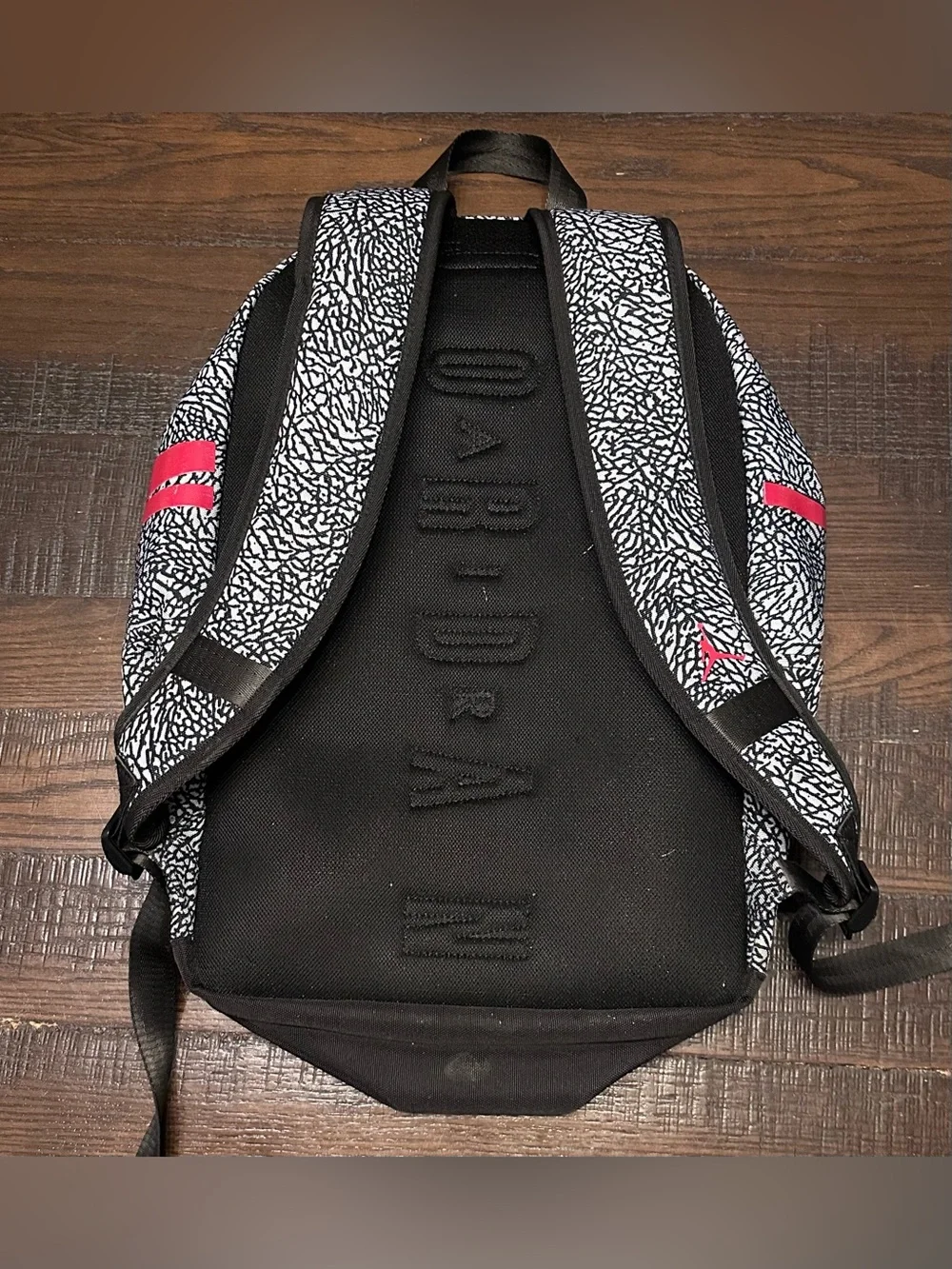 Nike Air Jordan Gray Elephant Print Backpack Air Patrol